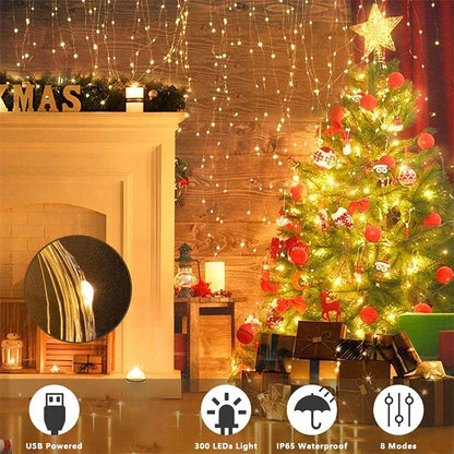 CHRISTMAS SPECIAL DISCOUNT! LED Curtain String Lights