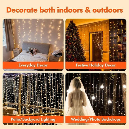 CHRISTMAS SPECIAL DISCOUNT! LED Curtain String Lights