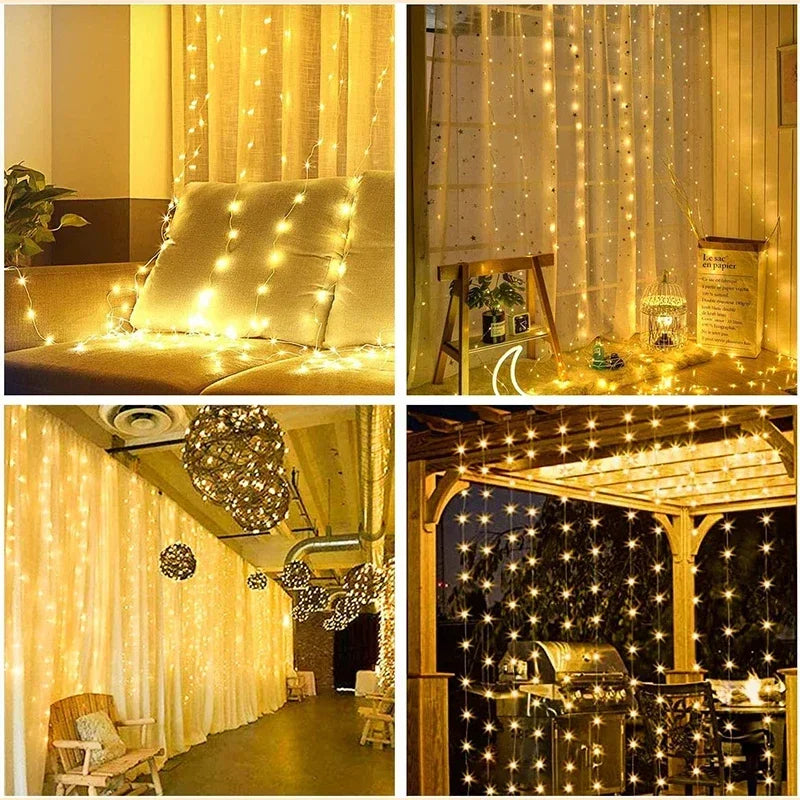 CHRISTMAS SPECIAL DISCOUNT! LED Curtain String Lights